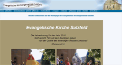 Desktop Screenshot of evang-kirche-sulzfeld.de